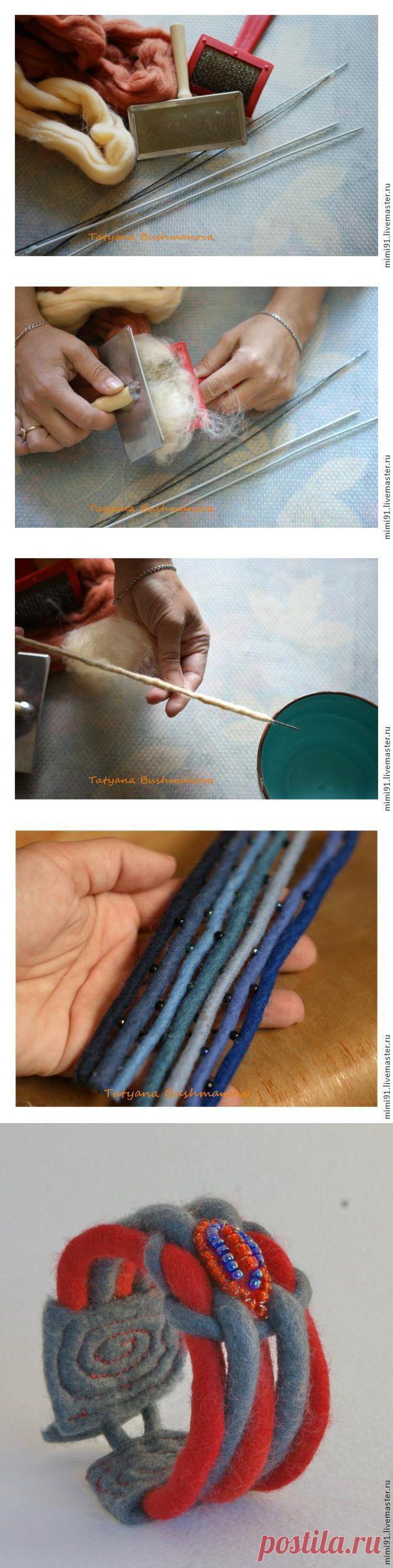 Валяем шерстяные жгуты: просто и быстро - Ярмарка Мастеров - ручная работа, handmade