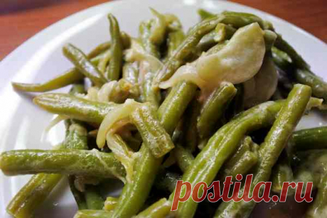 Фасоль стручковая со сметаной - Рецепт современной домашней кухни с фото