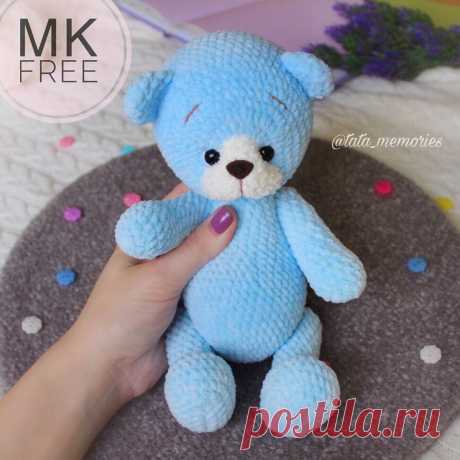 Плюшевый мишутка крючком | Схемы амигуруми