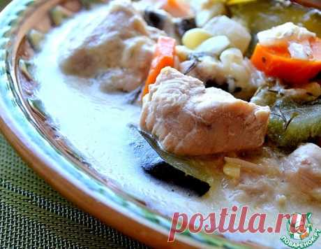 Сливочно-чесночные кабачки с курицей – кулинарный рецепт