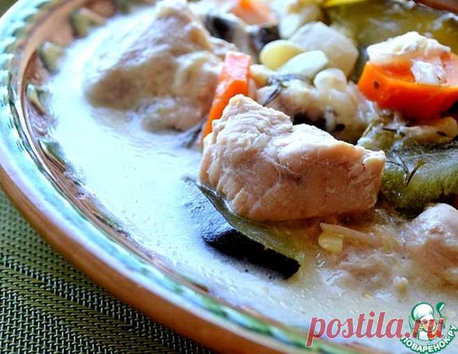 Сливочно-чесночные кабачки с курицей – кулинарный рецепт