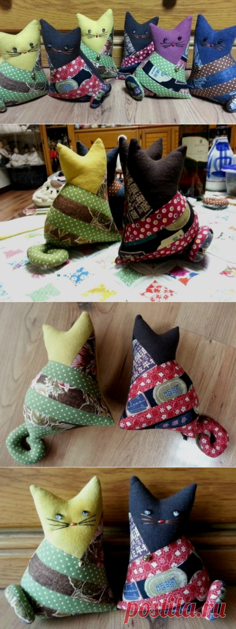 Patchwork Cat Doll. ~ DIY Tutorial Ideas!