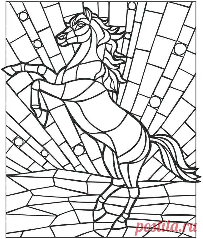 650x766 Animal Mosaic Coloring Pages Smart Idea Printable Mosaic Coloring