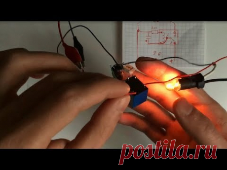 мощная МИГАЛКА на РЕЛЕ
