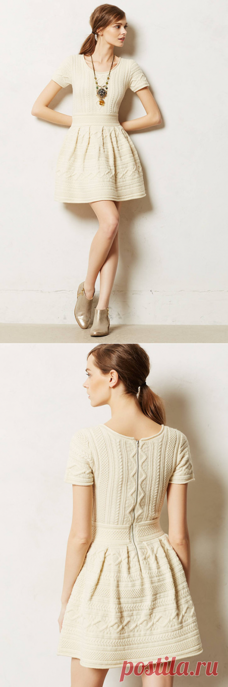 Платье спицами от Anthropologie