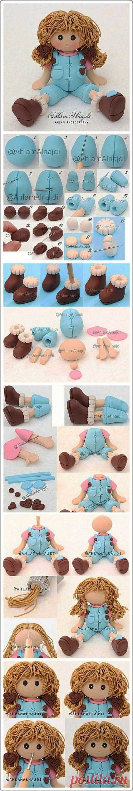 Clay doll making step diagrams | POLYMER CLAY/FIMO