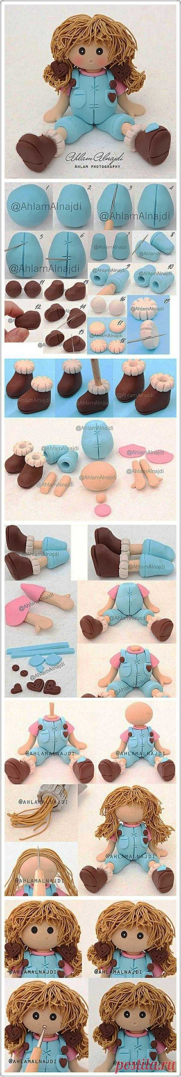 Clay doll making step diagrams | POLYMER CLAY/FIMO