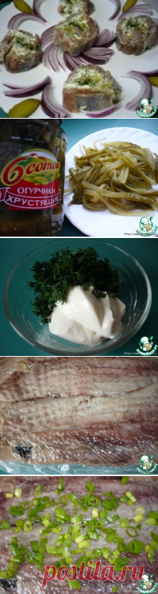 Быстрая закуска из сельди с маринованными огурчиками!