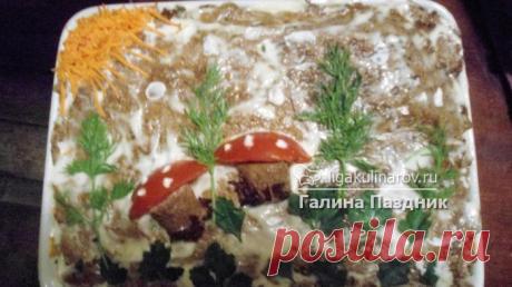 Закусочный торт из куриной печени – рецепт с фото от Лиги Кулинаров, пошаговый рецепт