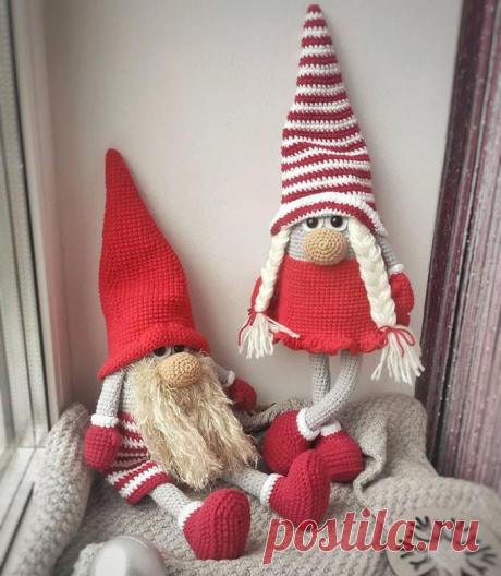 Скандинавские гномы крючком. Амигуруми схемы и описания. Автор: @your_toy_friend | IRINELY.ART