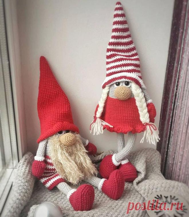 Скандинавские гномы крючком. Амигуруми схемы и описания. Автор: @your_toy_friend | IRINELY.ART