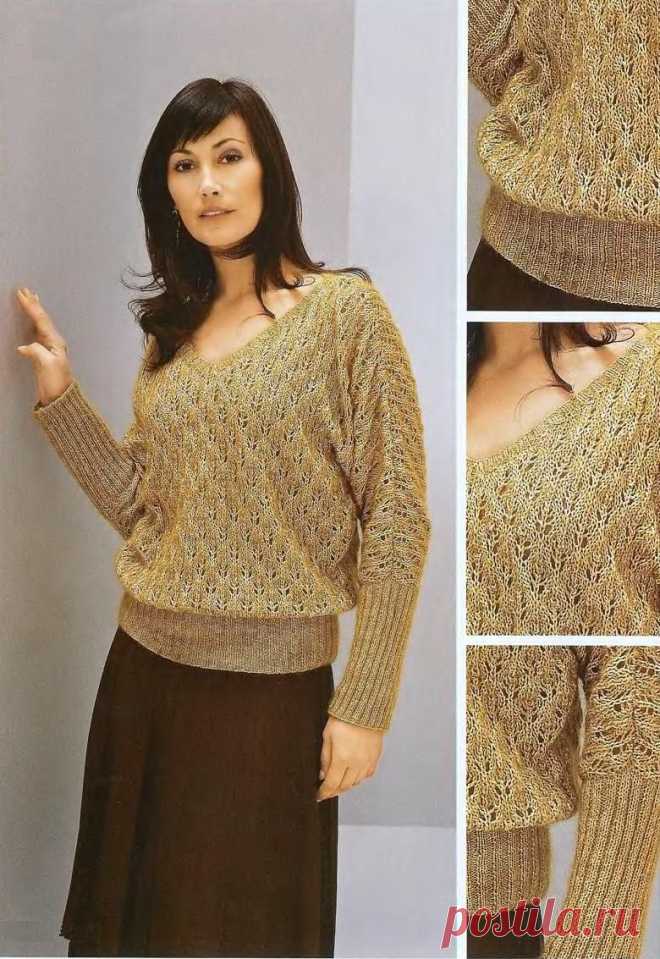Ажурная кофта