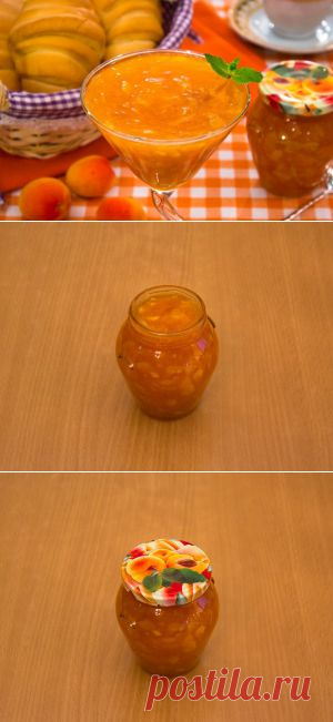 Абрикосовый джем с миндальными лепестками