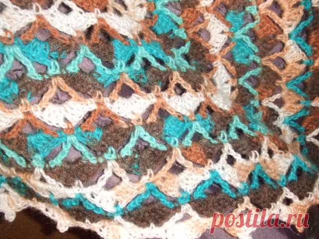 шаль*Цветик_ семицветик* из категории Мои работы – Вязаные идеи, идеи для вязания