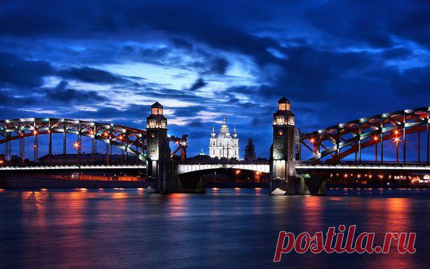 Санкт-Петербург, Большеохтинский мост ( «Мост Императора Петра Великого» )