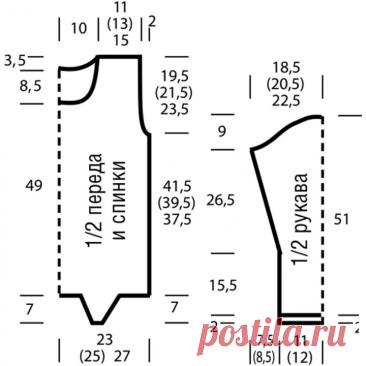 Jumper with large braids crochet free pattern
