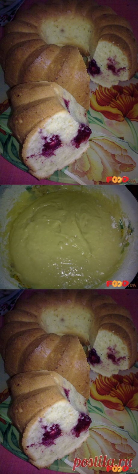 Нежный кекс с вишней - Кулинарные рецепты на Food.ua
