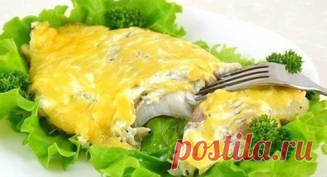 Запечёная рыбка с сыром