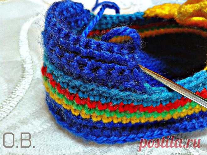 Мастер-класс по вязанию БАШМАЧКОВ от Оксаны Вернер - 2 Августа 2014 - Рукоделие своими руками - "Магия Творчества"-информационный портал.
