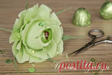 Розочка из гофробумаги.. МК от Ирины Цыбун
