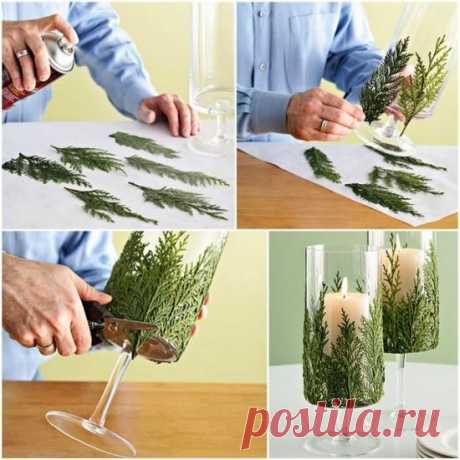 Подсвечники к Новому Году своими руками. Оригинальный декор