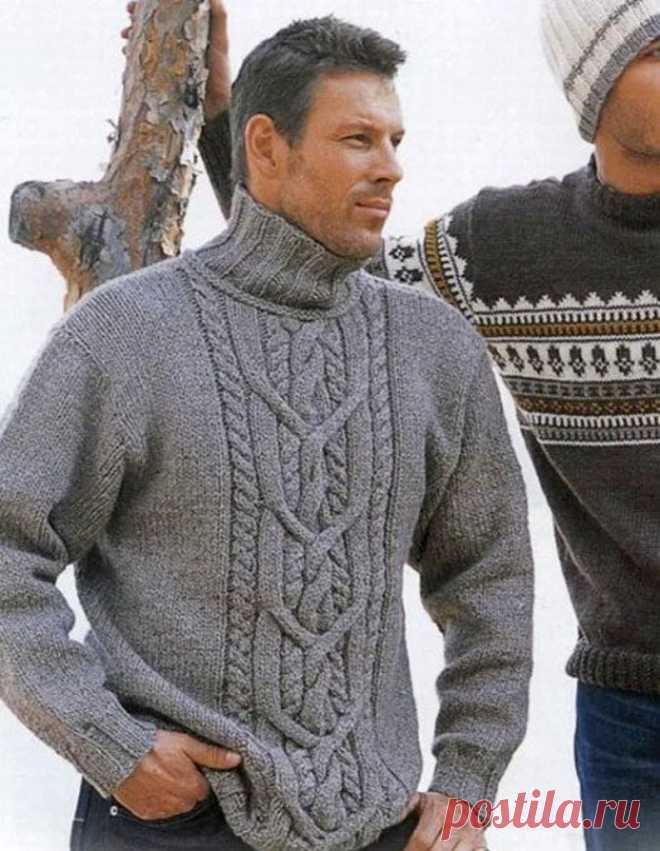 Men's knitted sweater Mens aran pullover Fisherman sweater | Etsy