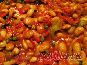 Тушеная фасоль с овощами - Кулинарный сайт Анны Спички