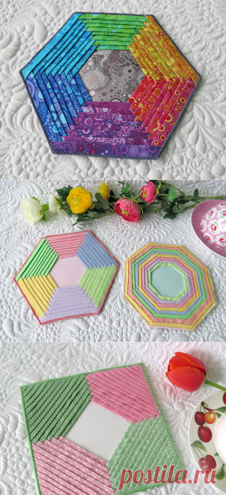 Folded Hexagons and Octagons - Geta's Quilting Studio