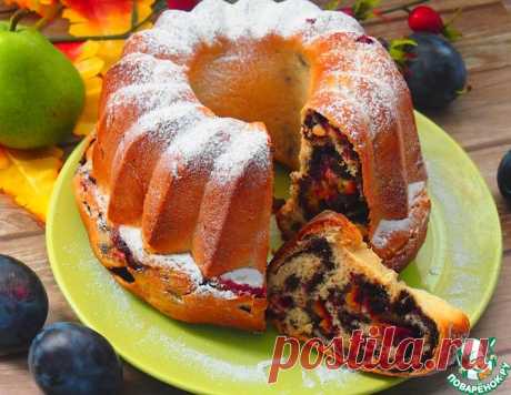 Кекс с маком и сливами – кулинарный рецепт