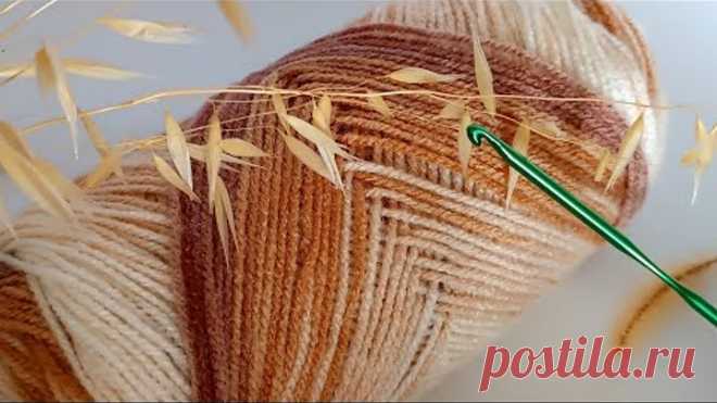 Don't miss this stitch! new crochet pattern you will see for the first time