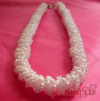 Схема колье "Снежная пурга" | Салон Эксклюзивного Бисера