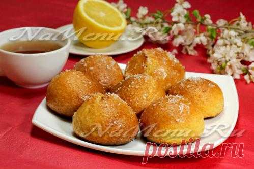 Творожные булочки в лимонном сиропе: рецепт