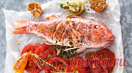 Барабулька, фаршированная кедровыми орехами — Фактор Вкуса