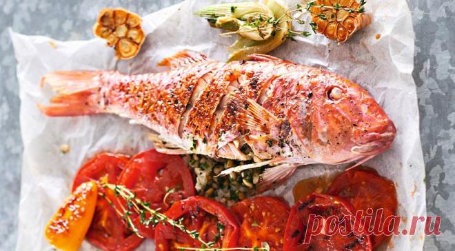 Барабулька, фаршированная кедровыми орехами — Фактор Вкуса