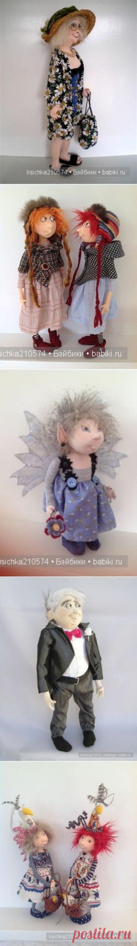 текстильные куколки Джилл Маас