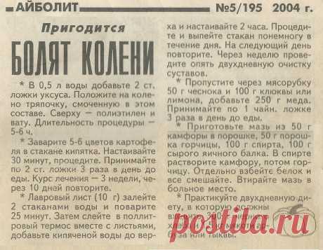 Болят колени