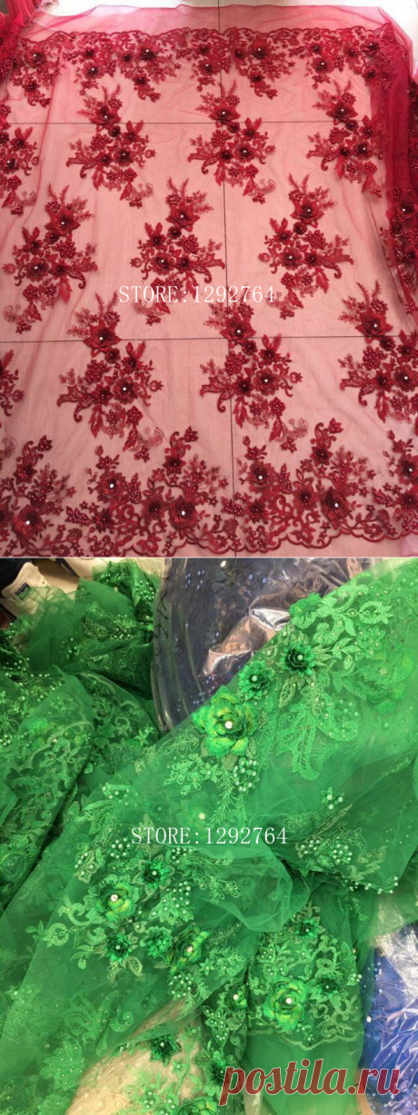 Новый Дизайн нигерии кружевной ткани высокого качества цветок аппликация вышивка тюль кружева 3D кружевной ткани для африканских женщин TS5760 купить на AliExpress