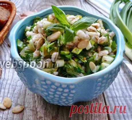 Салат из перловой крупы и огурцов - МирТесен