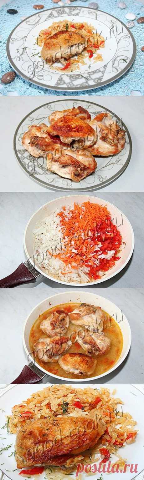 Хорошая кухня - курица тушеная с овощами и рисом. Кулинарная книга рецептов. Салаты, выпечка.