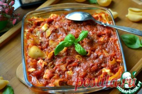 Макароны с мясом под соусом - кулинарный рецепт