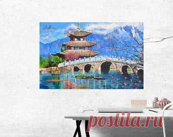 Modern Printed Wall Art  von ArnatanaArt auf Etsy