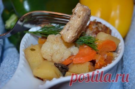 Овощное рагу с мясом и картошкой Овощное рагу с мясом и картошкой - это аппетитное и сытное блюдо, которое можно готовить в любое время года. Экспериментируя с сезонными овощами, вы получите неповторимый вкус. Попробуйте, готовится просто, результат - превосходный.