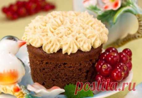 Шоколадные кексы с карамельным джемом