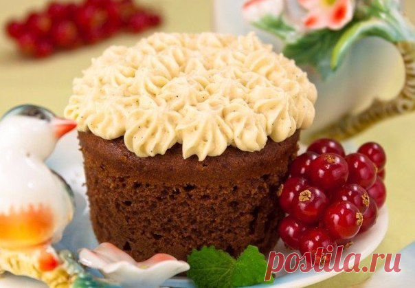 Шоколадные кексы с карамельным джемом