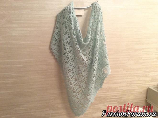 Шаль Зимнее утро. - запись пользователя Татьяна (Татьяна) в сообществе Вязание крючком в категории Вязаные крючком аксессуары