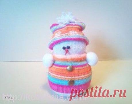 Снеговик из носков. Автор Светлана Рукавишникова. | Своими руками