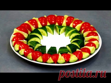 5 НОВЫХ СУПЕР способов, как красиво нарезать овощи на праздничный стол! УКРАШЕНИЕ овощами!