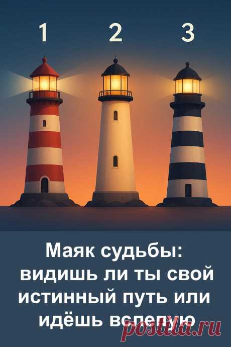 Иногда жизнь похожа на море, полное волн и тумана. Мы ищем путь, теряем его и снова находим, ведомые внутренним светом. Этот тест поможет почувствовать, насколько ясно ты видишь направление своей судьбы и слышишь ли тихий зов своего маяка. Возможно, именно сейчас настал момент, когда свет внутри тебя готов показать дорогу вперёд.