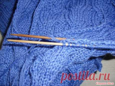 . Еще раз об обвязке горловины. Мой опыт набора петель, может кому-то пригодится. Девочки, всем приветик!  Каждый раз, когда при вязании свитеров - пуловеров дело доходит до горловины, начинается нервных озноб Вот очень не люблю эту деталь обрабатывать.