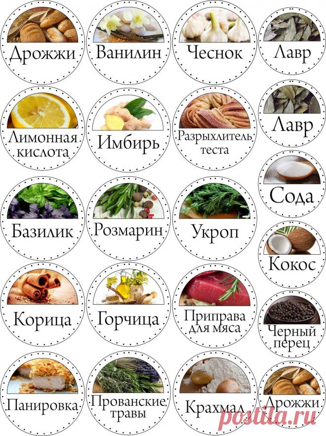 Наклейки Этикетки на баночки, специи, пакетики пошагово